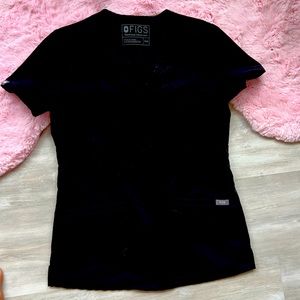 Figs Black Scrubs with pockets